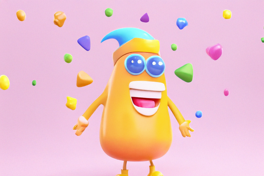 3D Cartoon Character, Fat Man