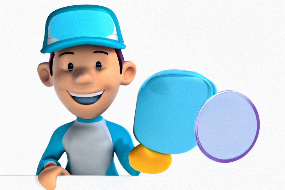 3d Colorful Cartoon Character