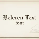 Beleren Text font