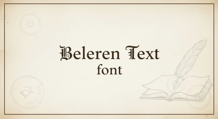 Beleren Text font